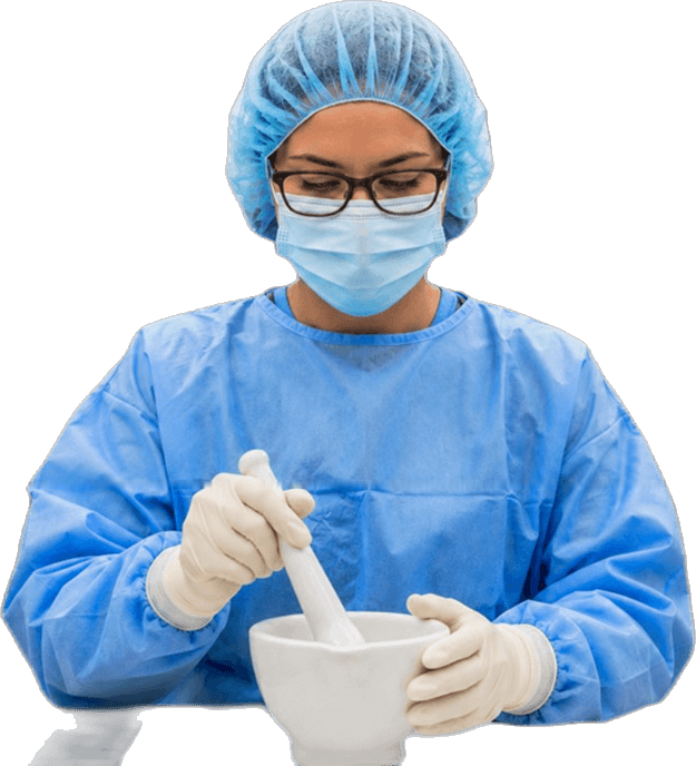 Pharmacist compounding medication